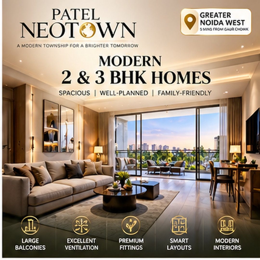 Patel Neotown Modern 2 & 3 BHK Homes, Greater Noida West